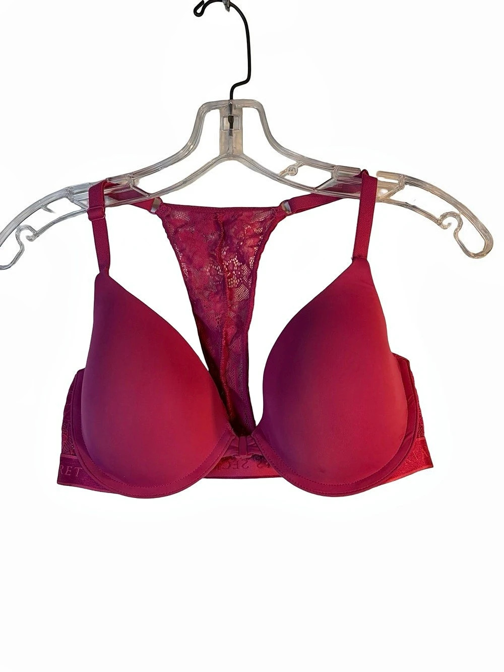 Victoria's Secret Dream
Angel Lace Lightly Padded Underwire Bra 34D Pink